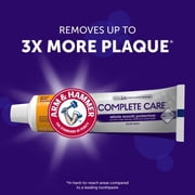 ARM & HAMMER Complete Care Clean Enamel-Safe Plaque Toothpaste Value Pack, Mint, 6 Oz, 6 Pack