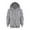 Grey, variant on Sweatshirt Color Solid Zip Long Hoodie Top Sleeve Up Girls Kids Boys Coat&