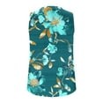thumbnail image 4 of ZQUUVOU Tank Top For Women Boho Printed V-Neck Tops (F-Mint Green,XL), 4 of 5
