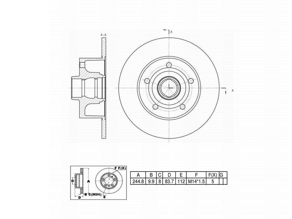 Winstop Brake Rotor and Hub Assembly, Rear WS229025, Audi A4 2004-1996