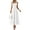 White, variant on Womens Sleeveless Maxi Summer Dresses Hollow Out Eyelet Square Neck Ruffle Flowy Beach Vacation Sundress