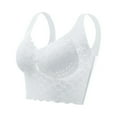 thumbnail image 2 of Akiihool Bras for Women Full Coverage Women's Plus Size Support Bra Wirefree (Grey,4XL), 2 of 3