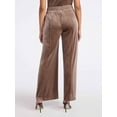 thumbnail image 3 of Sofia by Sofia Vergara Women's and Women's Plus Size Velvet Wide Leg Pants, 32" Inseam, Sizes XS-4X, 3 of 4