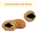thumbnail image 4 of Cyiecw Toddler Snow Boots Boys Girls Boots Warm Waterproof Outdoor Winter Anti-Slip Kids Toddler Boots (Toddler/Little Kid/Big Kid), 4 of 7