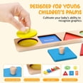 thumbnail image 4 of Puzzle Juguet NIUEVLRS Montessori First Jumbo Pomo con forma de madera, 4 of 7