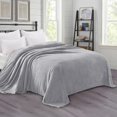 thumbnail image 4 of czcpp-Fleece Blanket for Bed, Super Soft and Warm Light Grey Twin Blankets, All Season Use, Cozy, Plush, Lightweight, 90x66 Inches, 4 of 4