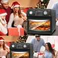 thumbnail image 2 of 7-in-1 Multifunction Oven, 12.5QT Capacity with Dual Knob Control, 450°F Adjustable Temp & 60-Min Timer, Black, 2 of 8