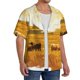 thumbnail image 2 of Balery Western Cowboy Ranch Camisa Casual de Manga Corta con Botones para Hombre, Texturizada, Estilo Cubano, para Playa, Verano-XX-Large, 2 of 5
