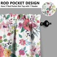 thumbnail image 5 of Kitchen Curtains and Valance Set 24 Inch Tier Pioneer Colorful Floral Curtains Small Drapes for Cafe Living Room Bathroom Farmhouse 3 Pieces Set Rod Pocket, 5 of 6