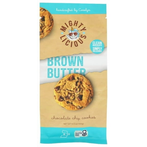 (Pack of 6) Mightylicious Cookie Brown Butter Chocolate Chip 6.5 oz