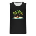 thumbnail image 4 of Xysaqa Mens Tank Tops Funny Print Summer Beach Hawaiian Shirt Cotton Sleeveless Muscle Shirts for Men Gym Workout Tanks Top Casual Bodybuilding Fitness Basic Tee S-2X, 4 of 5