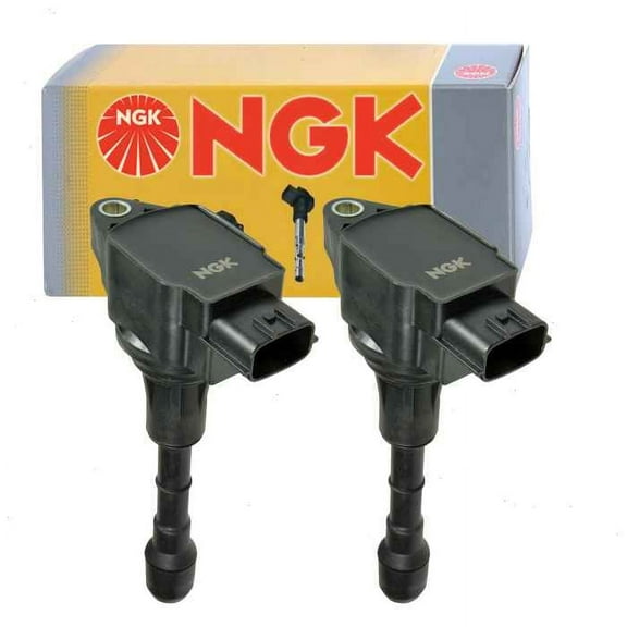 2 pc NGK Ignition Coils compatible with Infiniti M56 5.6L V8 2011-2013
