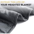 thumbnail image 4 of YnM Bamboo Duvet Cover for Weighted Blankets (Gradient Dark Grey, 60''x80''), 4 of 5