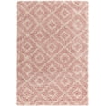 thumbnail image 3 of Unique Loom Ruth Trellis Shag Rug ,Rectangle,4' 1" x 6' 1" Light Pink Modern Trellis Living Room Bed Room Dining Room, 3 of 5
