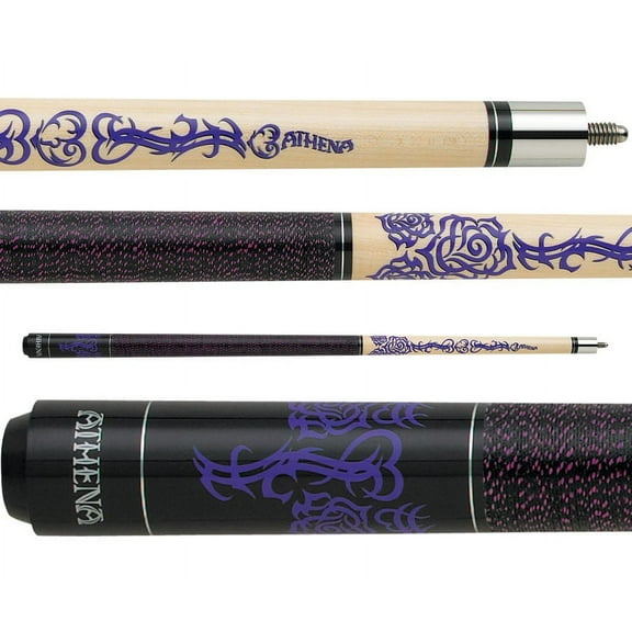 Athena ATH31 Two-Piece 58 in. Purple Billiards Pool Cue Stick