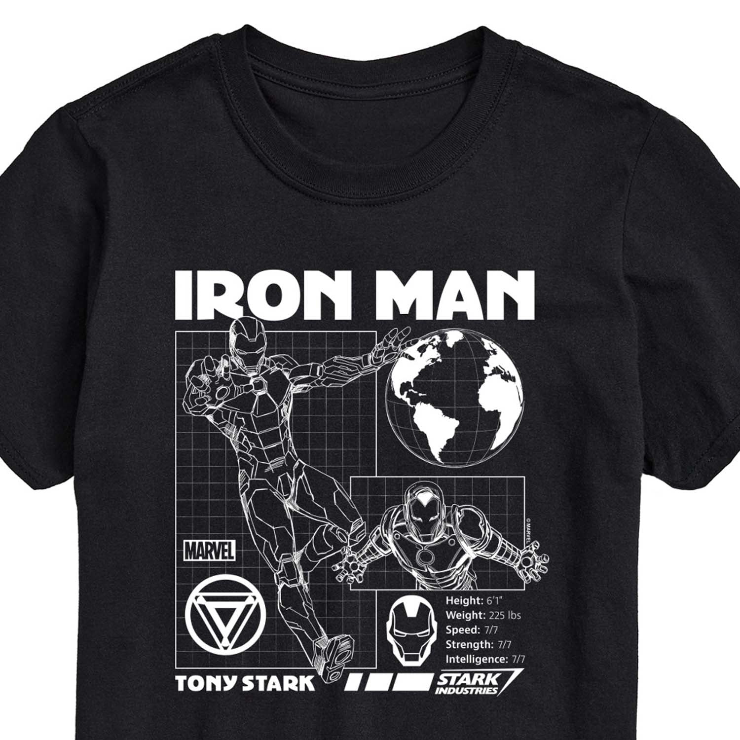Marvel Iron Man - Schematic - Men's Short Sleeve Graphic T-Shirt