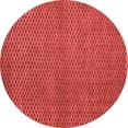 thumbnail image 1 of Ahgly Company Indoor Round Abstract Red Modern Area Rugs, 5' Round, 1 of 4