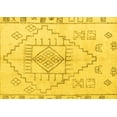 thumbnail image 1 of Ahgly Company Indoor Rectangle Solid Yellow Modern Area Rugs, 2' x 3', 1 of 4
