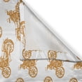 thumbnail image 3 of Ambesonne Motorcycle Kitchen Curtains, Sketchy Choppers, 55"x39", Pale Brown White, 3 of 3