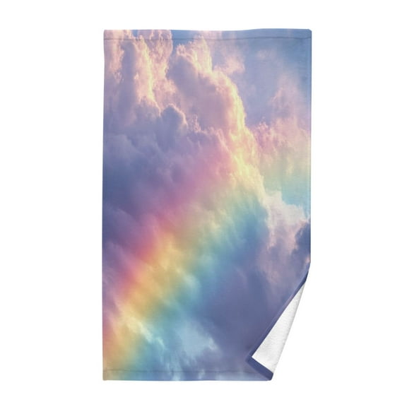 Pure Cotton Face Towel 16x28 Inches Hand Towel Bath Towel Hand Bath Towels Soft Good Water Absorption for Washing Face Wiping Face Colorful Sky