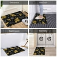 thumbnail image 5 of Pofeuu Hohey Bee Golden Embroidery Print Flannel Doormats Rug16"x24"Rug Washable Doormats Indoor Outdoor Rugs for Layered Front Door Mats, Porch, Kitchen, Entryway, 5 of 7