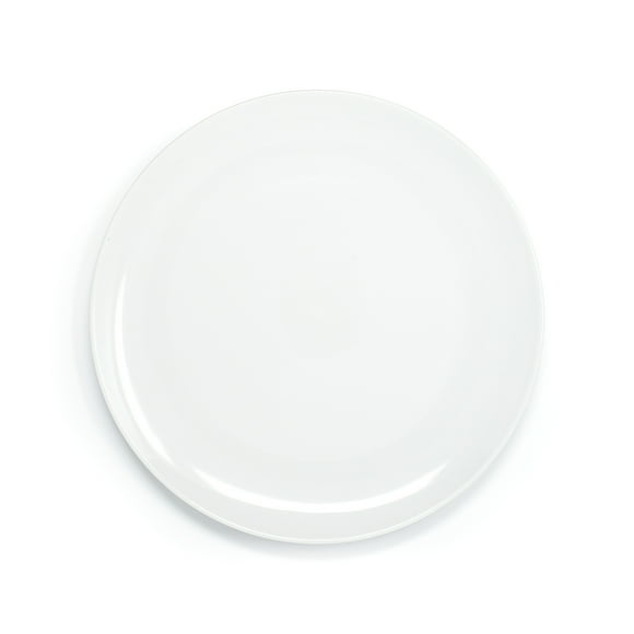 Assiette à dîner coupe blanche de 10,5 pouces
