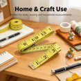 thumbnail image 4 of 60 Inch Tape Measure for Body Sewing Fabric, Double-Sided Retractable Measuring Tape with Inches and Centimeters Soft Flexible PVC Ruler for Tailoring Waist Measurement Home Craft, 4 of 7