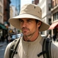 thumbnail image 2 of Lanyiu Men Wide Brim Breathable Bucket Hat Packable Boonie Hat Outdoor Fishing Hiking Sun Cap, 2 of 7