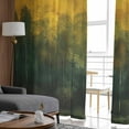 thumbnail image 4 of Green Yellow Forest Sheer Curtains 72 Inches Long 2 Panels Set, Window Sheer Curtains for Living Room/Bedroom, Oil Painting Landscape Light Filtering Rod Pocket Curtain 52'' x 72'' x 2, 4 of 7
