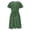 Green, variant on ZHOGXU Classic Floral Polka Print Midi Dresses For Women Short Sleeve V Neck Loose Fit Dresses Elegant,Vacation