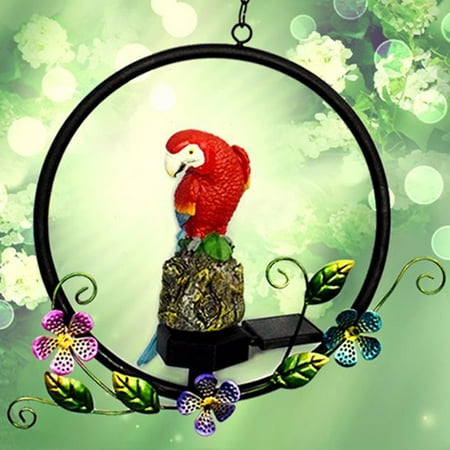 

MyBeauty Parrot Shape Solar Power LED Hanging Night Light Lamp Garden Lawn Pathway Decor