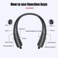 thumbnail image 2 of Haut-parleur Tour de Cou avec Micro, Appel Mains Libres, Compatible Bluetooth (Noir), 2 of 9