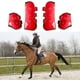 thumbnail image 2 of 4 Piezas Botas para tendón de Caballo Accesorio de absorción de Sudor Resistente al Desgaste Doma Dura Equipo Ecuestre Botas para tendón de Caballo para Entrenamiento de Caballos marrón, 2 of 5