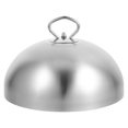 thumbnail image 1 of WORGEOUS Cubierta de acero inoxidable para bistec Teppanyaki Dome Tapa de plato Anti salpicaduras de aceite Cubierta de alimentos Herramienta de cocina para restaurante Hogar (20 cm), 1 of 8