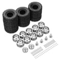thumbnail image 1 of Xingzhi 10piece Wear-resistant Wheel Rims Tyre For WPL 1/16 B24 RC Car Accessories Silver, 1 of 6