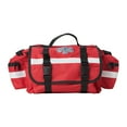 thumbnail image 2 of Primacare KB-RO74-RWM EMT Emergency Trauma First Responder Medical Bag With Multiple Compartments Empty, Red, 2 of 6