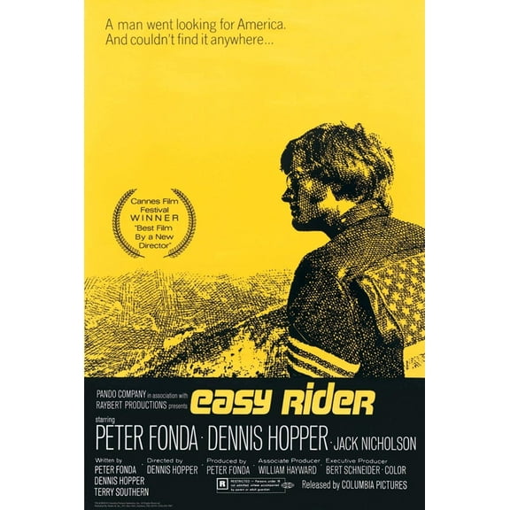 Easy Rider One Sheet Movie Laminated Poster - 24.5" x 36.5"