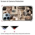 thumbnail image 5 of Beige Collage Case for iPhone 14 Pro Max,Aesthetic Art Design TPU Bumper Cover Case, 5 of 6