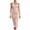 Pink 05, variant on Solid Mesh Long Sleeve Bodycon Midi Dresses for Women, Sheer Mesh Splice Elegant Party Cocktail Dress