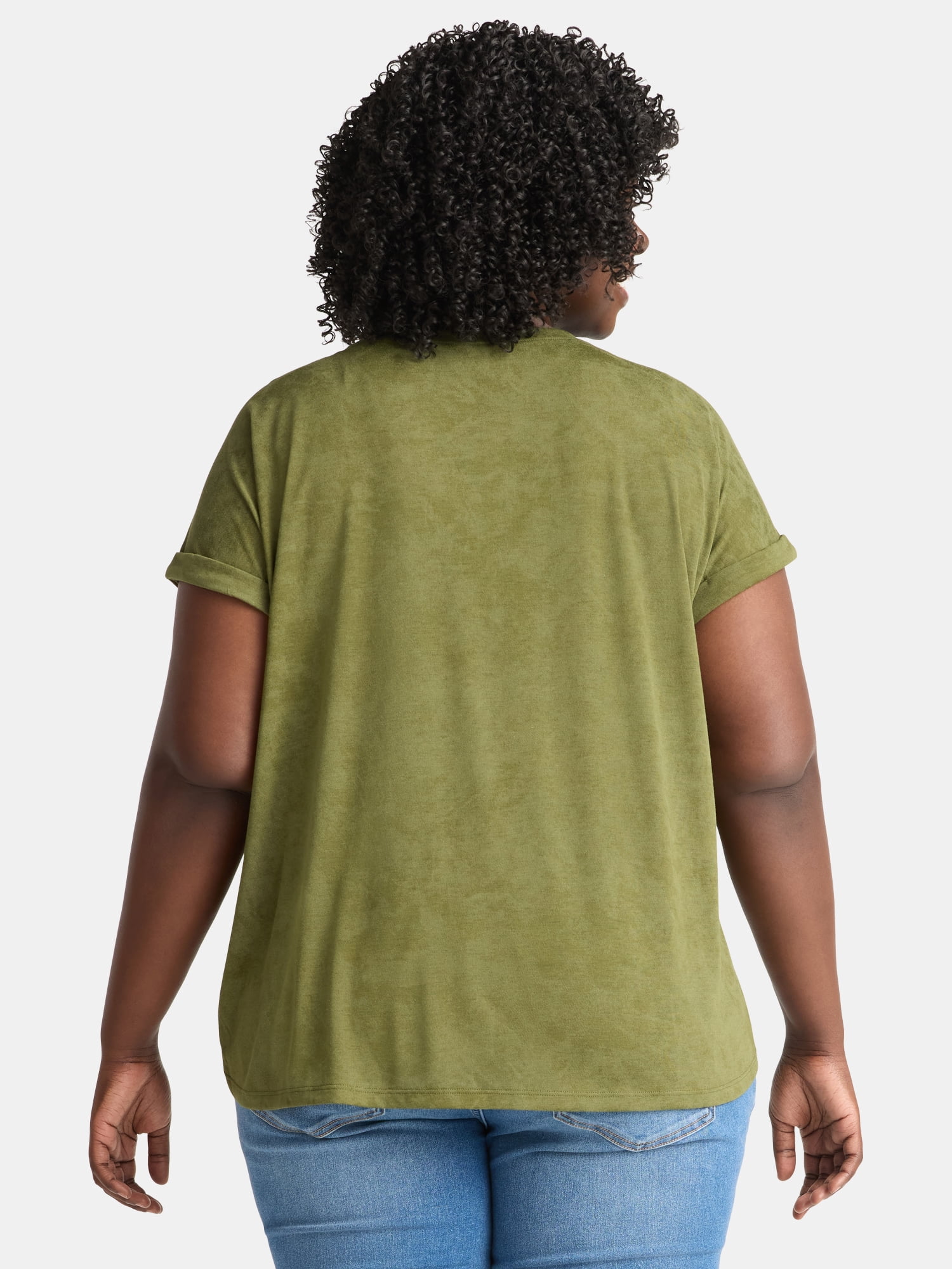 Terra & Sky Women's Plus Graphic Band Tee, Sizes 0X-5X