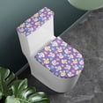 thumbnail image 2 of HELLHERO Multiple Bunny Faces with Bows Toilet Lid Seat Cover of 2 Piece Elastic Edge Toilet Seat Covers Set Easy to Install Gift, 2 of 7