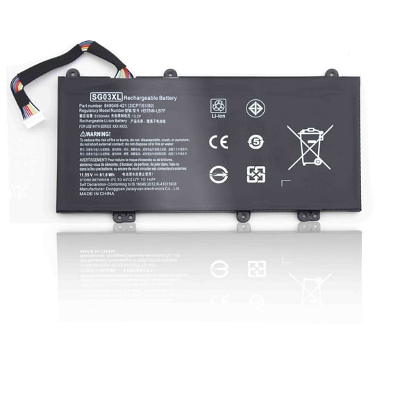 EBk 11.55V 61.6WH SG03XL SG03061XL Battery Replacement for HP Envy M7-U M7-U109DX M7-U009DX 17-U011NR 17t-U000 Series 849315-850 849049-421 849314-856 HSTNN-LB7F HSTNN-LB7E W2K88UA TPN-I126