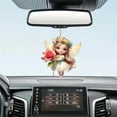 thumbnail image 3 of Cute Angel Little Girl Key Chain Car Hanging Backpack Pendant Children Gift Hanging Tree Car Decoration, 3 of 5