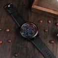 thumbnail image 5 of Correa de reloj Diesel marrón, blanca y negra de piel auténtica duradera de 24 y 26 pulgadas Dz7333, 7348, 4318, 1657 y 4323 con esfera grande y tres ojales, 5 of 5