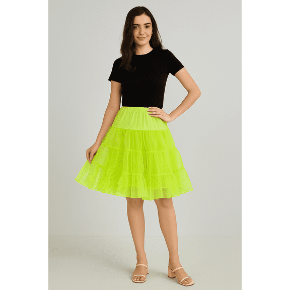 Malco Modes Tea-Length Petticoat Skirt| Vintage 50s | Thanksgiving Skirt | Underskirt for Dresses |