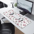 thumbnail image 2 of Long Mouse Pads for Desk,White Cow Bow Pattern Desk Mats on Top Of Desks, Desk Mouse Pad Extra Large with 3mm Non-Slip Base and Stitched Edge for Gaming,Office,Work,Home 31.5"x11.8", 2 of 6