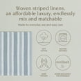 thumbnail image 2 of over&back Woven Striped Cloth Napkins - Washable Napkins Set for Mixing, Matching, and Creating a Custom Home Decor Tablescape - Blue, 2 of 11