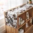 thumbnail image 6 of Table Runners 70 Inches Long Dress Scarves, Grey Rabbits Farmhouse Coffee/Dining/Kitchen Table Decor, Holiday Table Runner, Pine Cones Brown Plants Farmhouse Wooden 13x70 Inch, 6 of 9