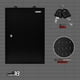 thumbnail image 3 of Knova Casillero Mutiusos de Pared una puerta, Interior con Panel Perforado con Sistema de llave 42x60x20 cm (Estación de trabajo), 3 of 6