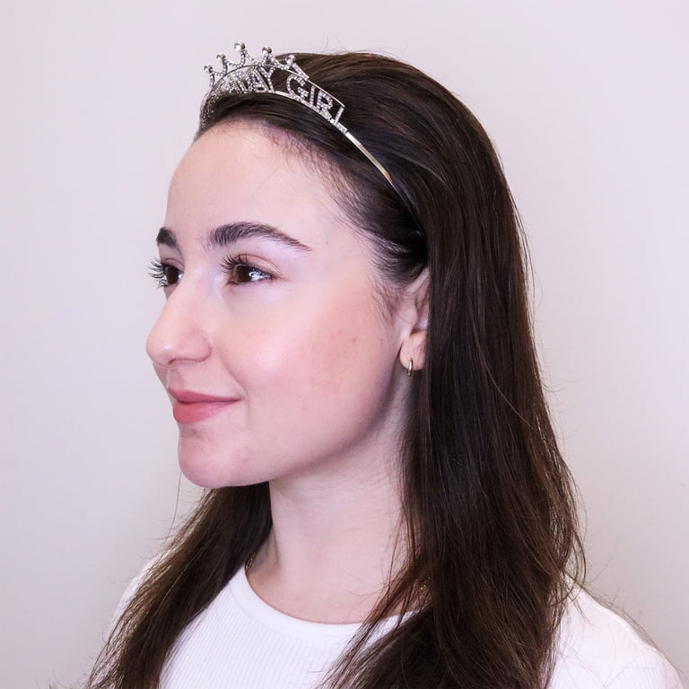 FROG SAC Birthday Girl Crown Headband for Girls, Rhinestone  display picture 1